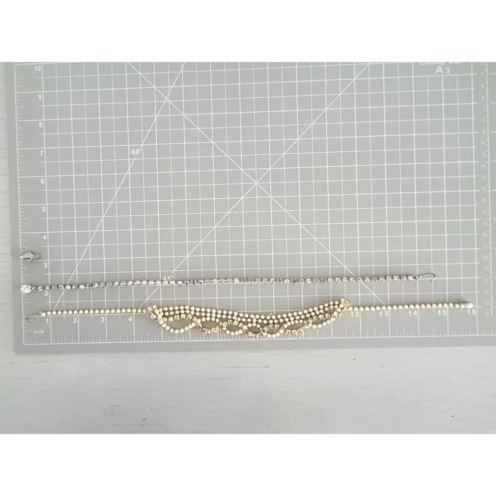 Vintage Rhinestone and Milkglass Jewelry Lot